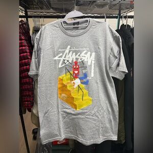 Stussy x Jayson Musson Skate Tough Gray Tee Graphic Tee